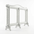 Rococo Aluminium 3 Column Radiator, 470mm high, in Anthracite 7016