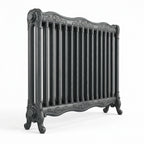 Rococo Aluminium 3 Column Radiator, 770mm high, in Anthracite 7016