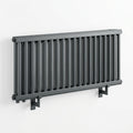 Arroll Steel 2 Column Horizontal Radiator – 600mm in Anthracite 7016