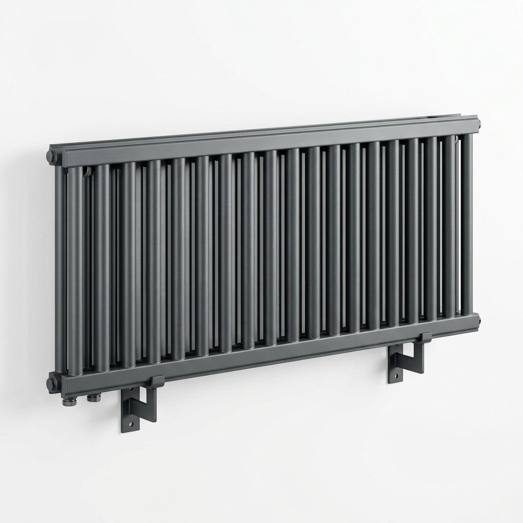 Arroll Steel 2 Column Horizontal Radiator – 600mm in Anthracite 7016