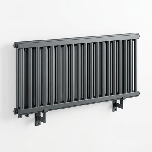 Arroll Steel 2 Column Horizontal Radiator – 600mm in Anthracite 7016