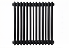 Arroll Steel 2 Column Horizontal Radiator – 600mm in Black RAL 9005
