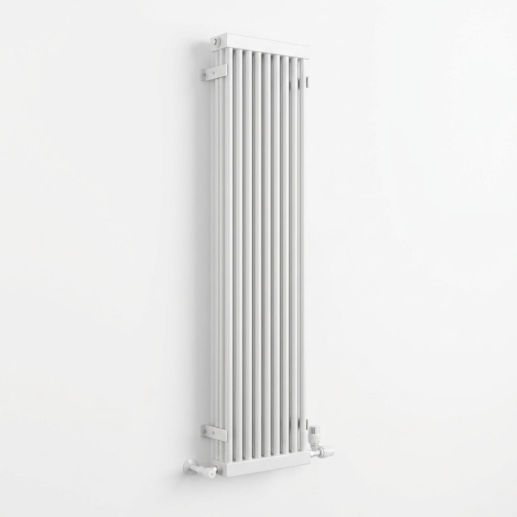 Arroll Steel 2 Column Vertical Radiator – 1800mm in White RAL 9010