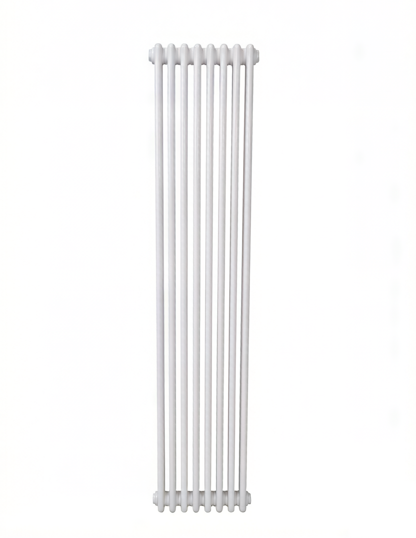 Arroll Steel 2 Column Vertical Radiator – 1800mm in White RAL 9010