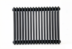 Arroll Steel 3 Column Horizontal Radiator – 600mm in Black RAL 9005